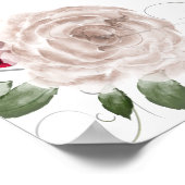 愛する記憶の追悼 祈りのウェディングサイン ポスター (角)