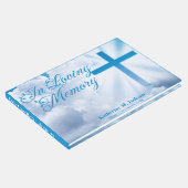 愛する記憶の青いクリスチャン十字白い雲 ゲストブック (コーナー)