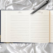 愛する記憶の青い金ゴールドフローラの記念葬儀 ゲストブック