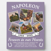 愛する記憶の馬の紫 フォトプラーク (正面)