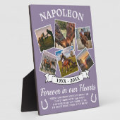 愛する記憶の馬の紫 フォトプラーク (側面)