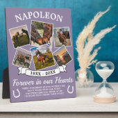 愛する記憶の馬の紫 フォトプラーク (側面)