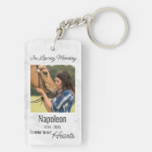 愛する記憶の馬の記念碑 キーホルダー (裏面)