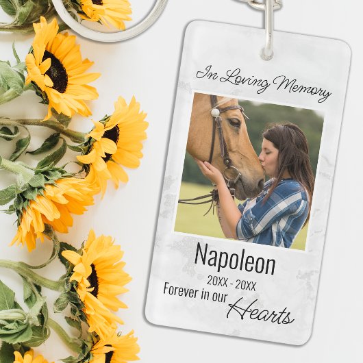 愛する記憶の馬の記念碑 キーホルダー