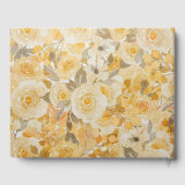 愛する記憶の黄色のバラの記念葬儀 ゲストブック (裏面)