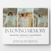 愛する記憶をオシャレに 写真コラージュで見送る フォトプラーク (正面)