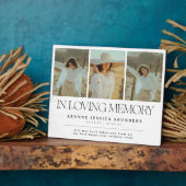 愛する記憶をオシャレに 写真コラージュで見送る フォトプラーク (側面)