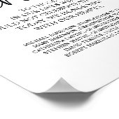 愛する記憶を心に刻む 追悼テーブルサイン ポスター (角)