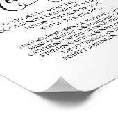 愛する記憶を心に刻む 追悼テーブルサイン ポスター (角)