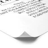 愛する記憶を心に記念プレート ポスター (角)