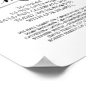 愛する記憶を心に記念プレート ポスター (角)