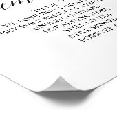 愛する記憶を心に記念プレート ポスター (角)