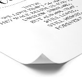 愛する記憶を心に記念プレート ポスター (角)