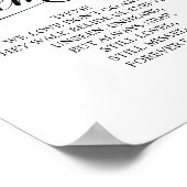 愛する記憶を心に記念プレート ポスター (角)