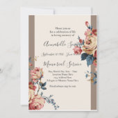 愛する記憶を愛する人々 招待状 (正面)