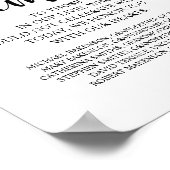 愛する記憶を胸に刻む 追悼テーブルサイン ポスター (角)