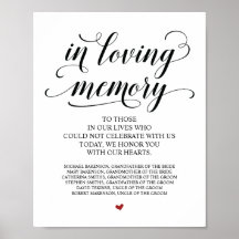 愛する記憶を胸に刻む 追悼テーブルサイン