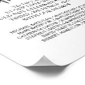 愛する記憶を胸に記念プレート ポスター (角)