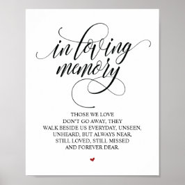 愛する記憶を胸に記念看板 ポスター