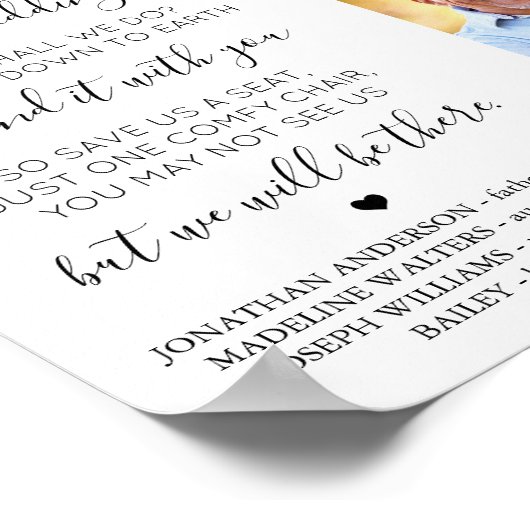 愛する記憶カスタムの中での4結婚写真の記念 ポスター (角)