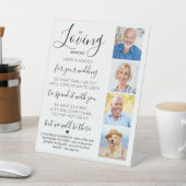 愛する記憶カスタムの中での4結婚写真の記念 台座サイン (インサイチュ)