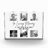 愛する記憶カスタムの中で6写真の結婚記念碑 フォトブロック (正面)