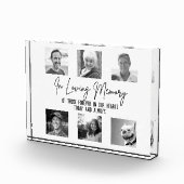 愛する記憶カスタムの中で6写真の結婚記念碑 フォトブロック (右)