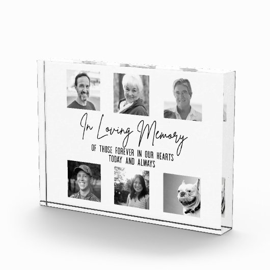 愛する記憶カスタムの中で6写真の結婚記念碑 フォトブロック (右)