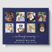 愛する記憶ネイビーブルーの写真追悼式 ゲストブック (正面)