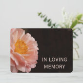 愛する記憶ピンク牡丹招待状 招待状 (スタンド正面)