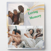 愛する記憶卓上パーソナライズされたのプラーク フォトプラーク (正面)
