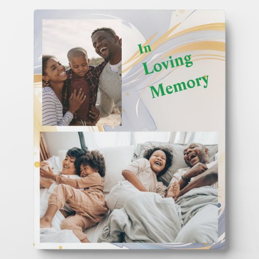 愛する記憶卓上パーソナライズされたのプラーク フォトプラーク (正面)