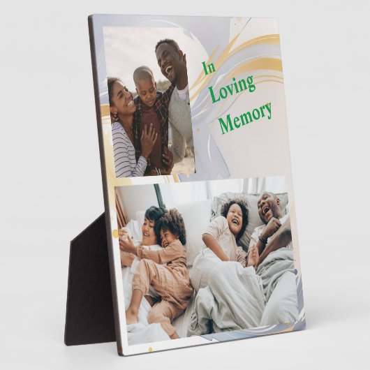 愛する記憶卓上パーソナライズされたのプラーク フォトプラーク (側面)