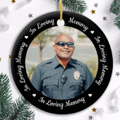 愛する記憶担当者記念落ちたの警察 セラミックオーナメント