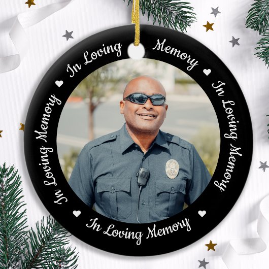 愛する記憶担当者記念落ちたの警察 セラミックオーナメント
