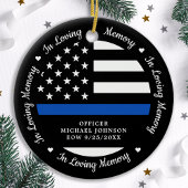 愛する記憶担当者記念落ちたの警察 セラミックオーナメント