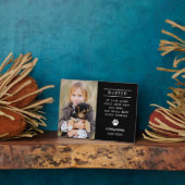 愛する記憶犬の写真パーソナライズされたメモリアル フォトプラーク (側面)