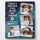 愛する記憶犬の記念撮影コラージュ フォトプラーク (正面)