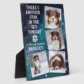 愛する記憶犬の記念撮影コラージュ フォトプラーク (側面)