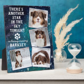 愛する記憶犬の記念撮影コラージュ フォトプラーク (側面)