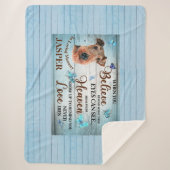 愛する記憶犬の記念碑Airedale terrier シェルパブランケット (正面)