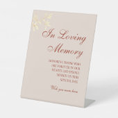 愛する記憶素朴の中で永遠のフローラ 台座サイン (正面)