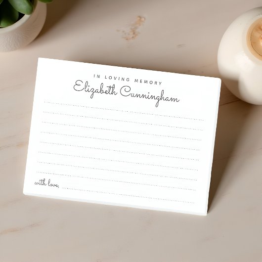 愛する記憶葬儀シックな共有の記憶 ポストイット