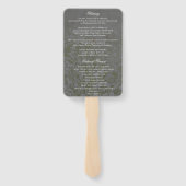 愛する記憶葬儀プログラムの花畑 ハンドファン (裏面)