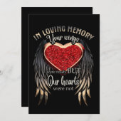 愛する記憶風バレンタインデーのギフト サンキューカード (正面/裏面)