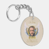 愛する記憶　あなたの翼は準備されていた　天使の写真 キーホルダー (正面左)