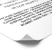 愛する記憶 ウェディングメモリアルテーブルサインv2 ポスター (角)