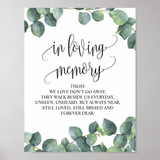 愛する記憶 ウェディング メモリアル テーブル サイン v18 (正面)