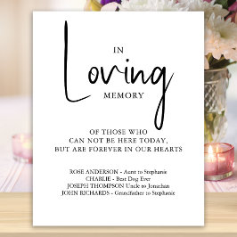 愛する記憶 オーダーメイド名 ウェディングメモリアル ポスター