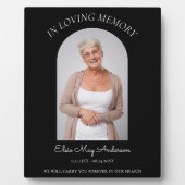 愛する記憶　シンプル　エレガント　メモリアル　フォト フォトプラーク (正面)